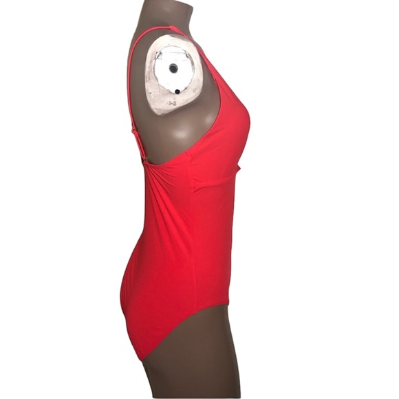 Tory Burch Palma Front Knot Keyhole Swimsuit - Picture 2 of 3